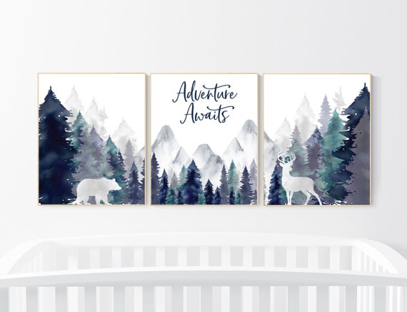 Adventure Nursery Lotus Nursery Prints