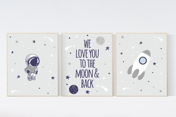 Nursery decor boy space, Nursery wall art space, Space nursery decor, Space themed nursery, space nursery art, nursery prints space