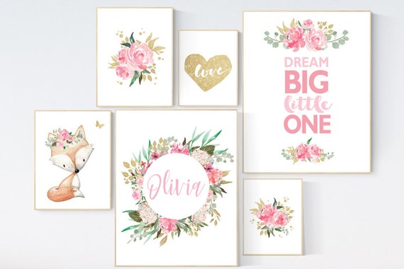 Nursery decor girl boho, Nursery decor girl woodland, pink and gold, nursery decor girl floral, nursery decor girl boho, butterfly nursery