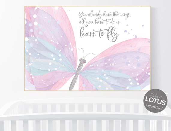 Nursery decor girl butterfly, pastel colors, pink nursery, Butterfly Nursery Art, girls room decor, butterfly prints, lilac nursery