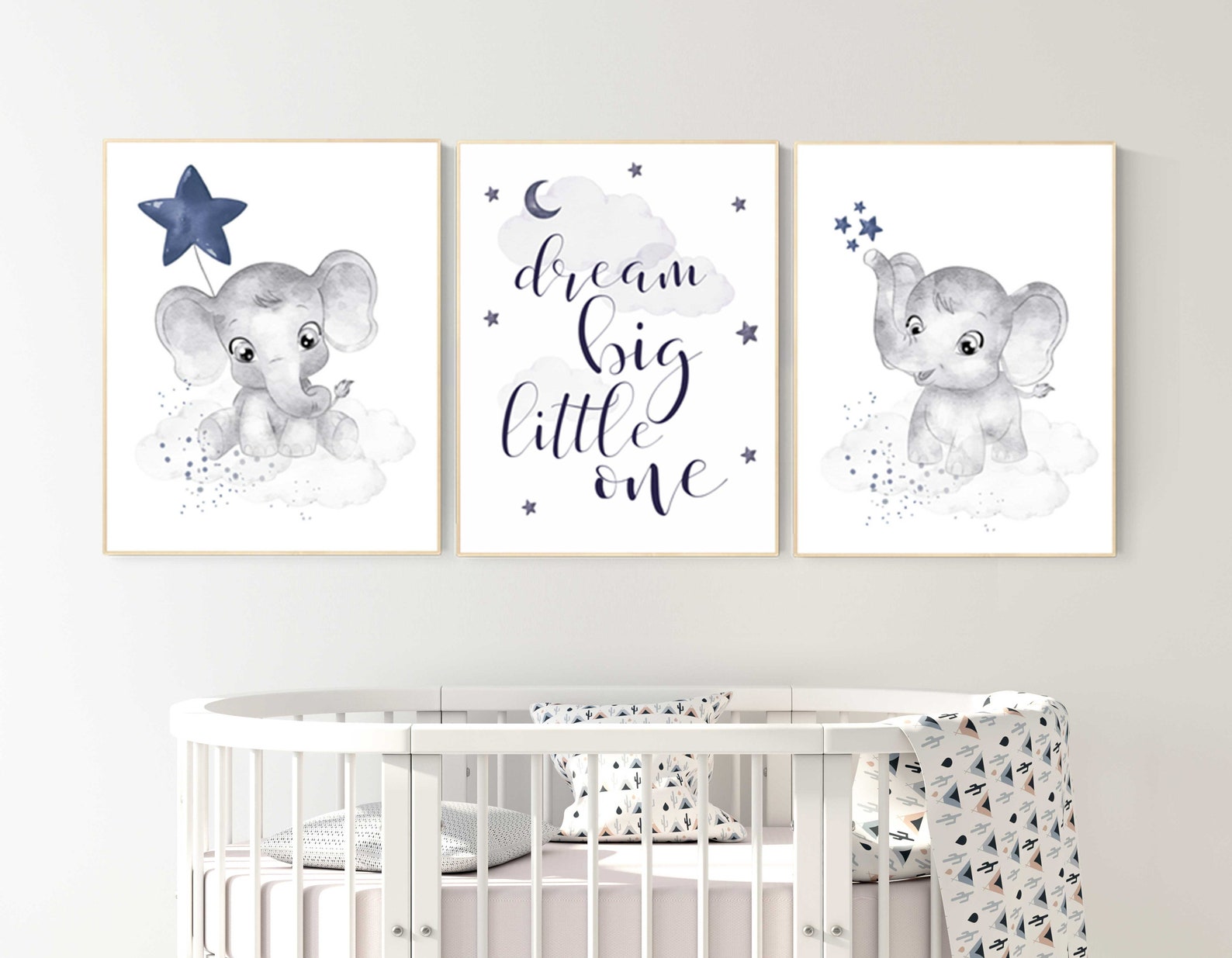 Nursery Decor Boy Navy Blue Navy Nursery Decor Dream Big - Etsy