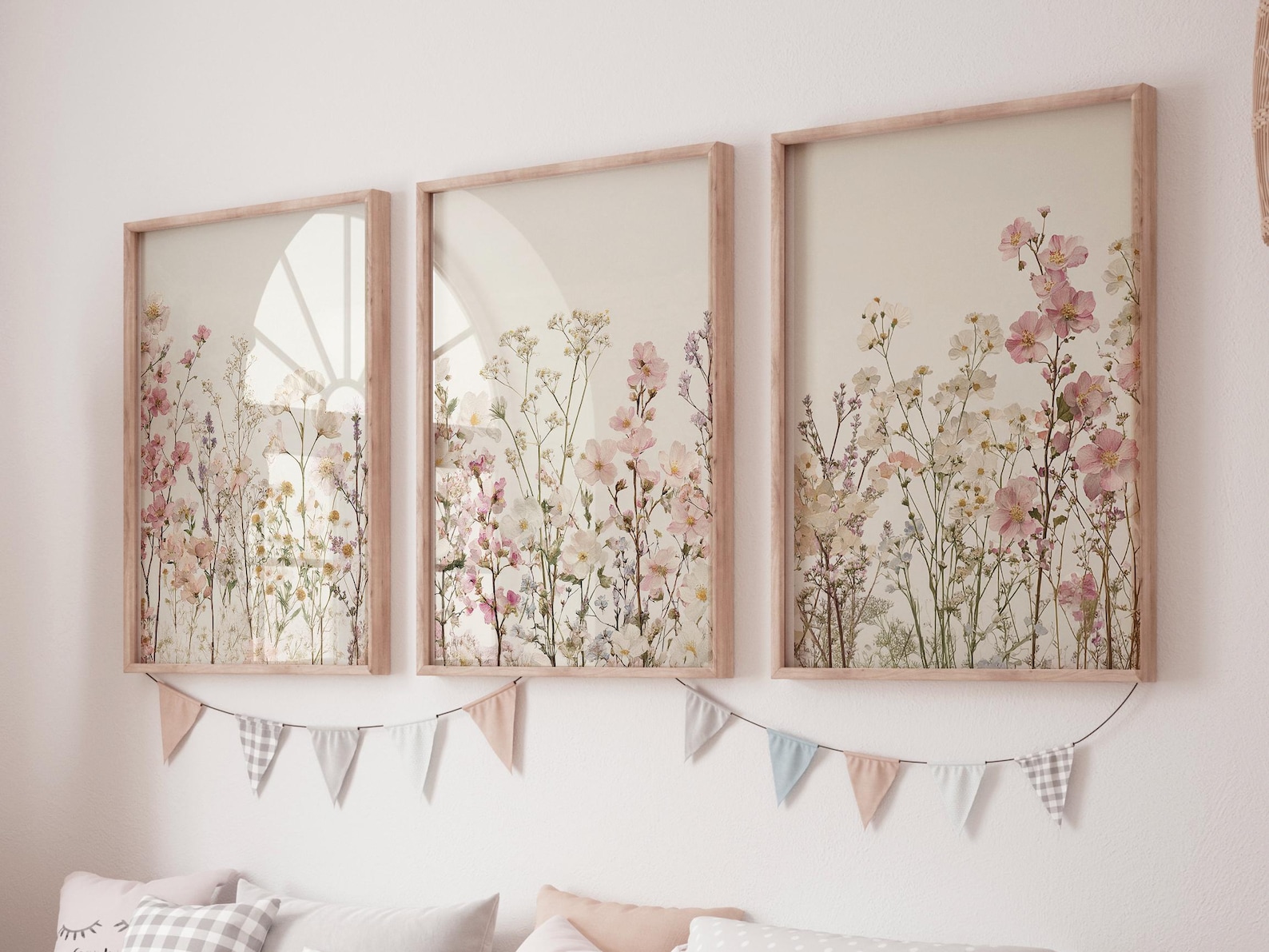 Wildflower Nursery Print: Boho Floral Wall Art - Etsy