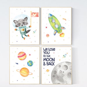 Nursery decor boys space, Space nursery decor, Nursery decor boy space, outer space, space themed nursery for kids, planets, rocket, moon