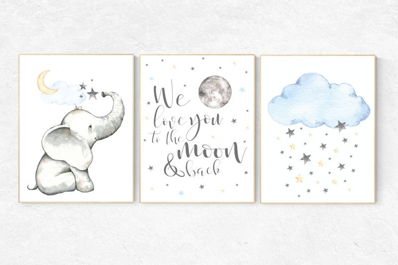 Baby Room Wall Art Neutral Nursery Gender