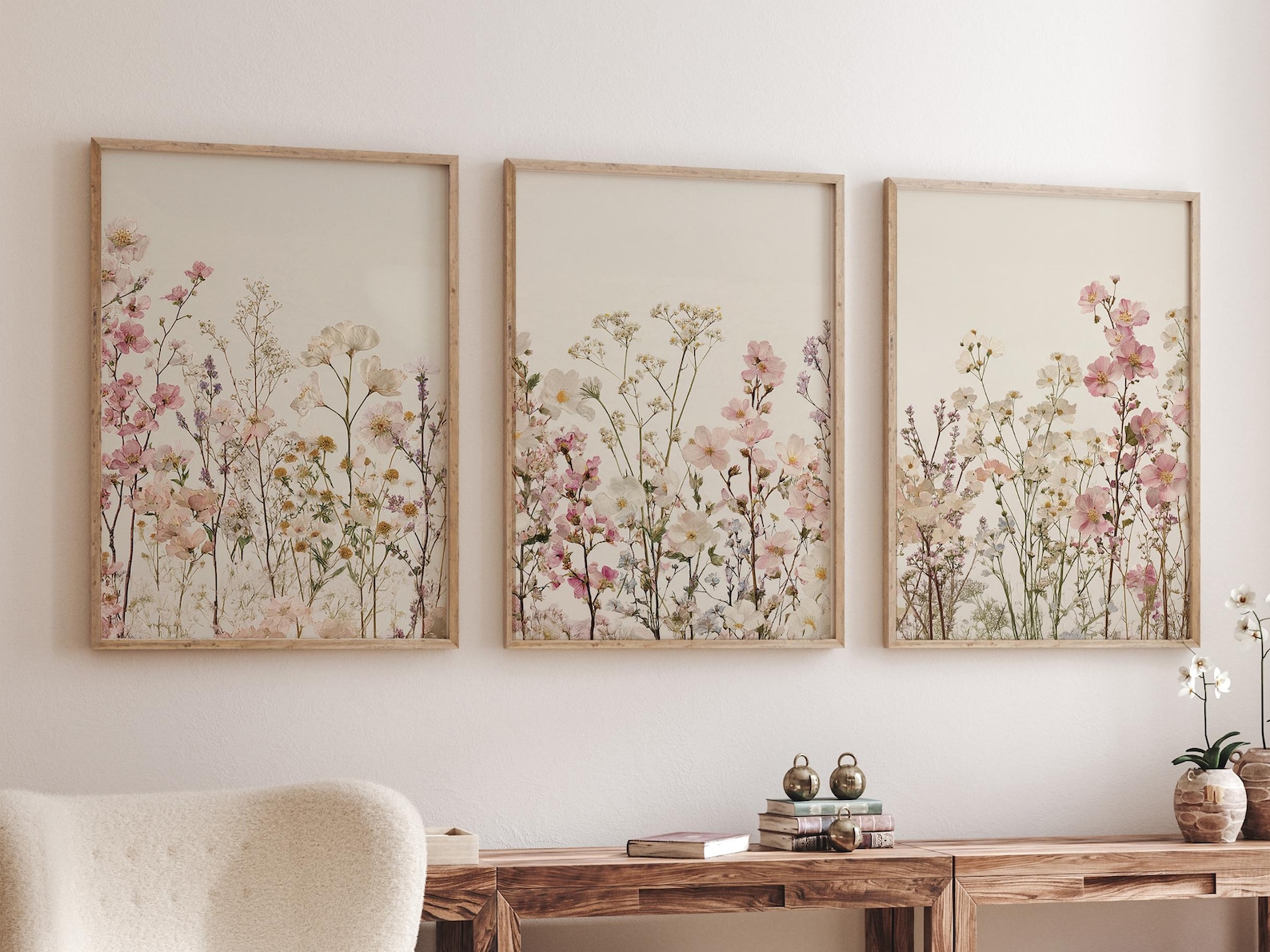 Wildflower Nursery Print: Boho Floral Wall Art - Etsy