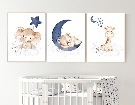 navy blue baby room
