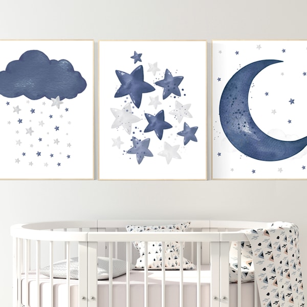 Navy Nursery Decor Etsy