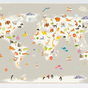 Kinderzimmer Karte, Karte der Tiere, Karte der Tiere, Karte der Tiere, Karte der Tiere, Karte der Tiere, Karte der Tiere, Karte der Tiere der Welt