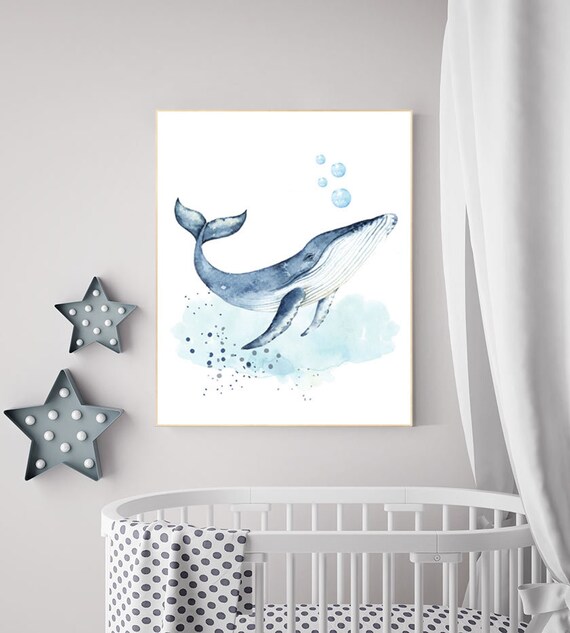 whale nursery decor, nursery decor boy under the water, nursery decor boy nautical, nursery decor nautical, sea theme nursery decor, fish