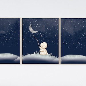 Sheep nursery, Nursery decor neutral, moon and stars, navy nursery, nursery wall decor, nursery decor sets, nursery decor boy stars, neutral