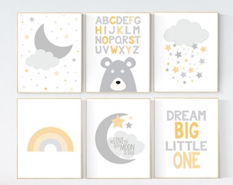 Nursery decor neutral, yellow gray nursery Nursery decor yellow, yellow nursery decor, gender neutral nursery decor, baby room decor