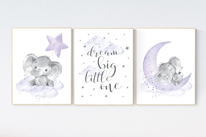 Nursery decor girl purple lilac nursery purple nursery Etsy