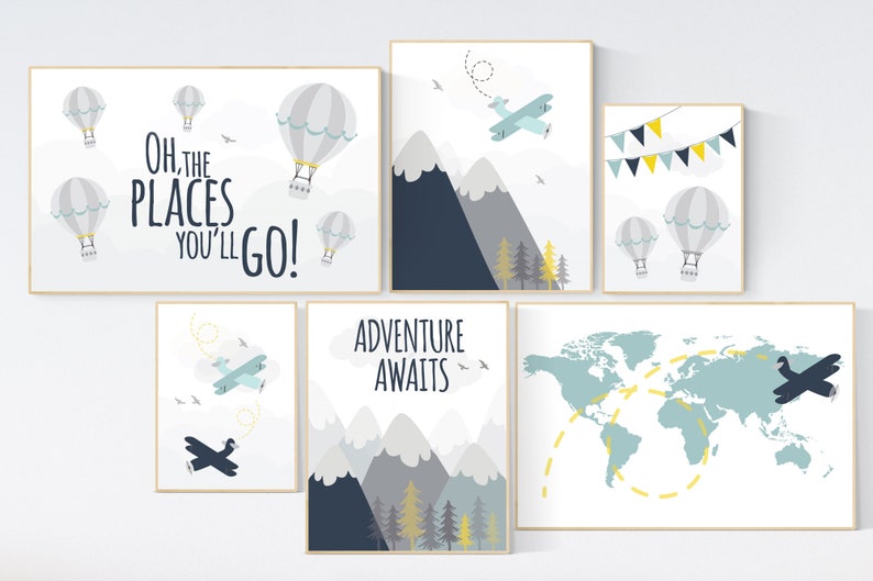 Adventure Nursery Decor Nursery Decor Boy Adventure Nursery Etsy