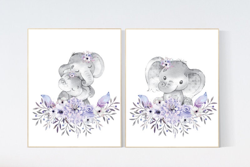 lilac nursery decor