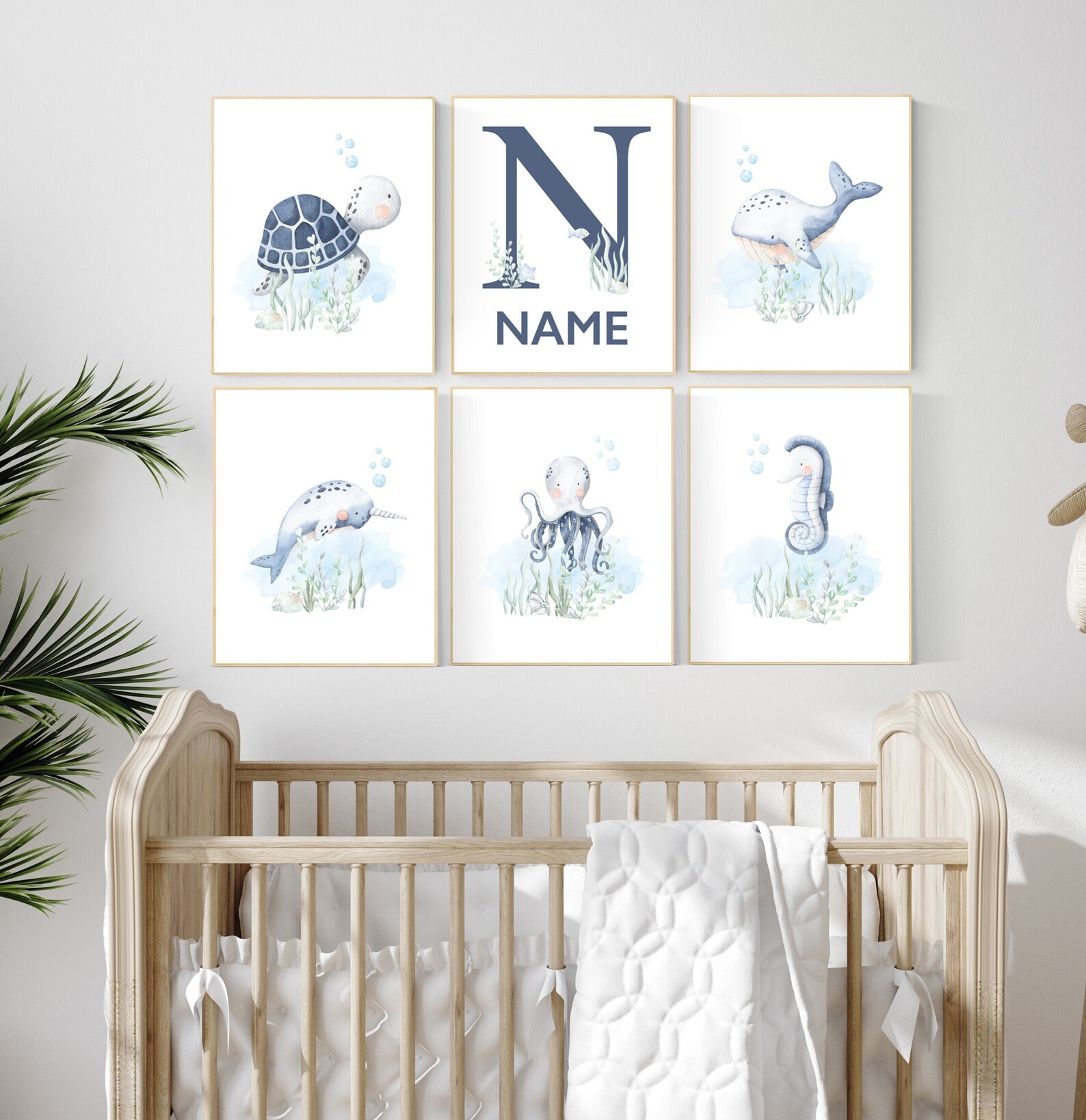 Nursery Decor Under the Sea Ocean Nursery Whale Nursery Sea - Etsy