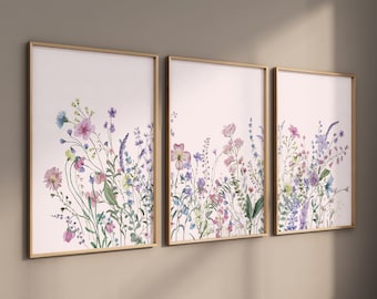 Wildflower print, flower Nursery Decor, Boho Nursery wall art, Floral Nursery, Girl Nursery, vintage flower, Botanical Print, home decor