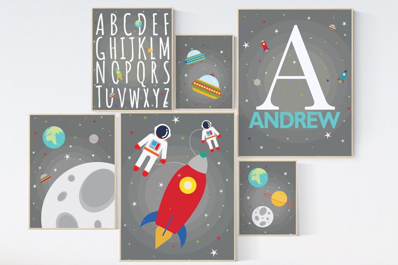 space themed nursery boy