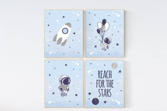 Nursery decor boy space, space nursery wall art, nursery ideas boys, Space nursery decor, space theme, nursery wall decor, space prints