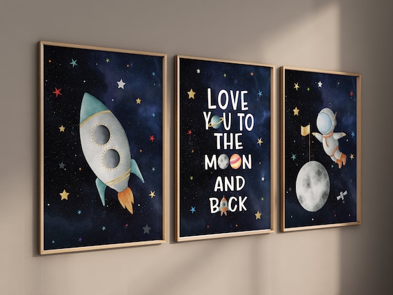 Space Nursery Prints, Outer Space Prints, Space Prints, Space Nursery Wall Art, Nursery Wall Art Space, Astronaut Prints, Space Boys Room