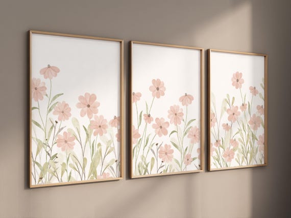 Wildflower Nursery Print: Vintage Floral Botanical Wall Art