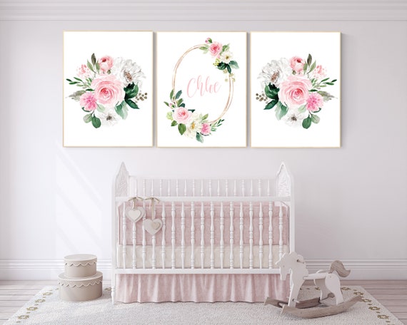 Nursery decor flower, Nursery decor girl pink, nursery decor girl floral, flower nursery, girl nursery wall art, pink nursery, boho nursery