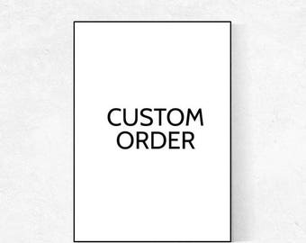 Custom Listing: Single Piece - 18x24