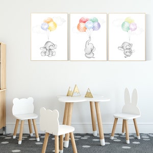 Gender neutral nursery decor, nursery decor elephant, animal prints, nursery decor elephant, nursery wall art, gender neutral nursery ideas