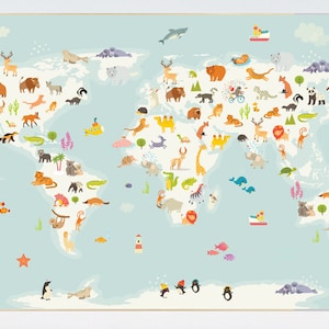 Kinderzimmer Karte, Karte der Tiere, Karte der Tiere, Karte der Tiere, Karte der Tiere, Karte der Tiere, Karte der Tiere, Karte der Tiere der Welt