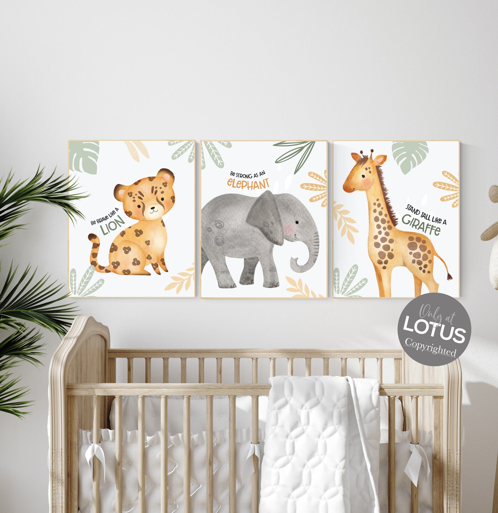 Safari Nursery Decor Nursery Wall Art Animals Safari Nursery - Etsy