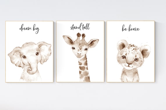 Nursery wall art animals, gender neutral nursery, Animals Nursery Prints, Woodland Nursery Decor, Safari Nursery Wall Art, animal prints