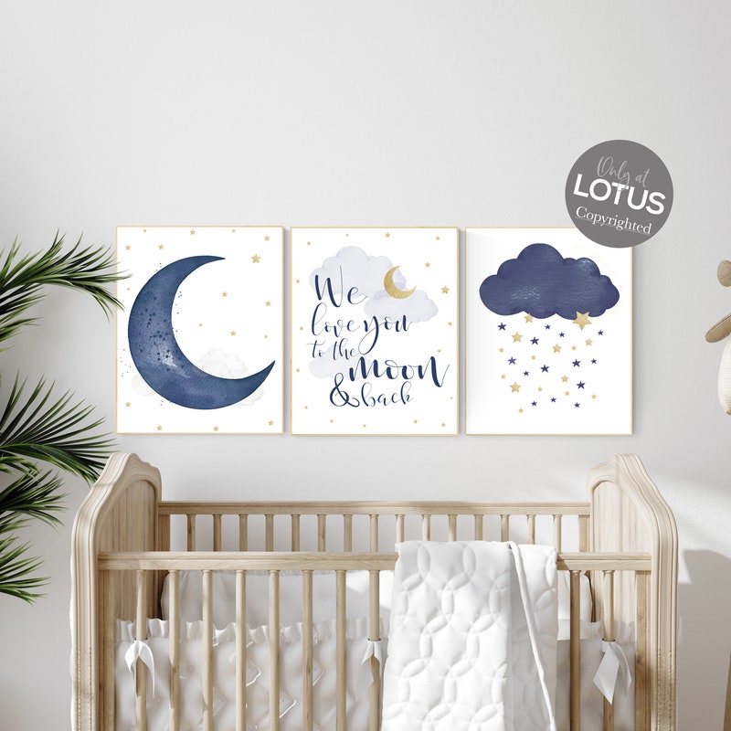 Moon Stars Nursery - Etsy