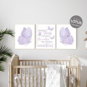 Nursery decor girl butterfly, nursery decor purple, nursery decor girl lilac, Butterfly Nursery Art, Girl Nursery Art, Butterfly Wall Art