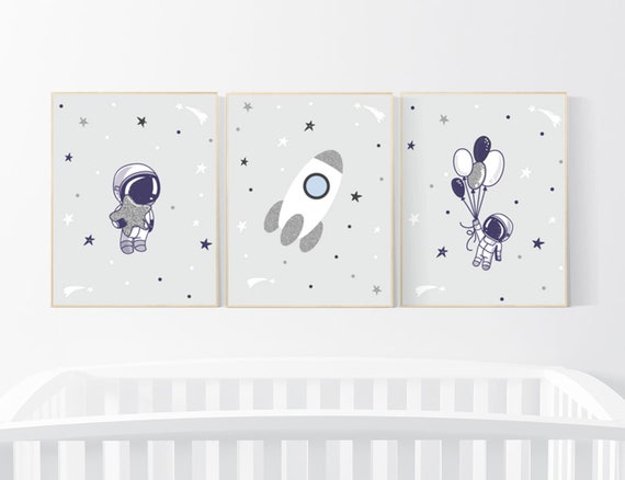 Nursery decor boy space, Nursery wall art space, Space nursery decor, Space themed nursery, space nursery art, nursery prints space