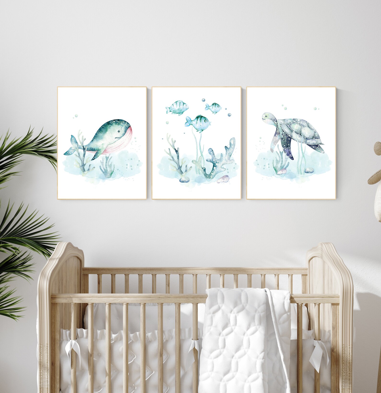 Nursery Decor Boy Fish Ocean Nursery Decor Under the Sea Etsy