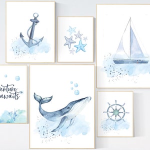 Nursery decor boy nautical, nursery decor boy under the water, nursery decor boy nautical, nursery decor nautical, sea theme nursery decor