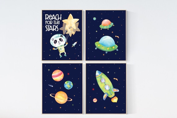 Nursery decor boys space, Space nursery decor, Space Boy Nursery Art Prints, Nursery decor boy space, space wall art nursery,