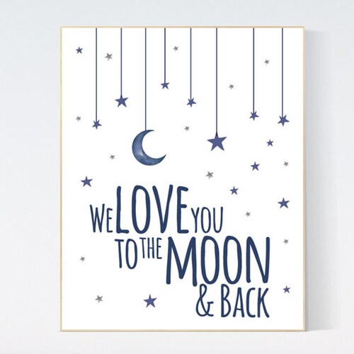 We Love You To The Moon And Back Moon And Stars Baby Boy Etsy We Love You To The Moon And Back Moon And Stars Baby Boy Etsy