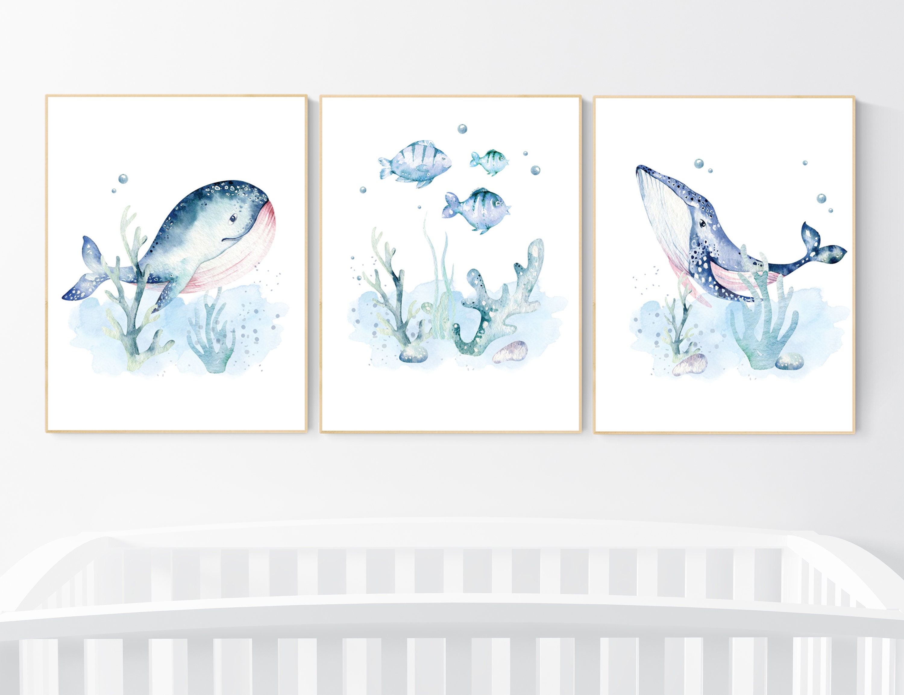 under the sea nursery wall art