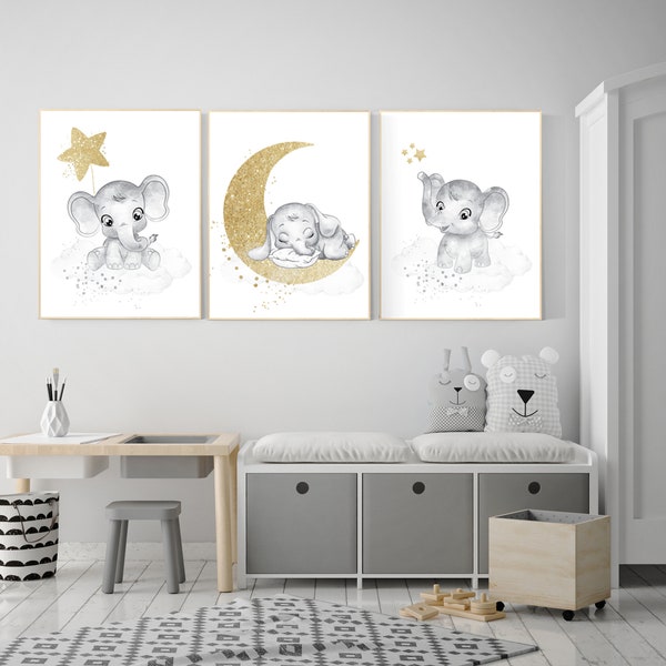Gold Nursery Decor Etsy