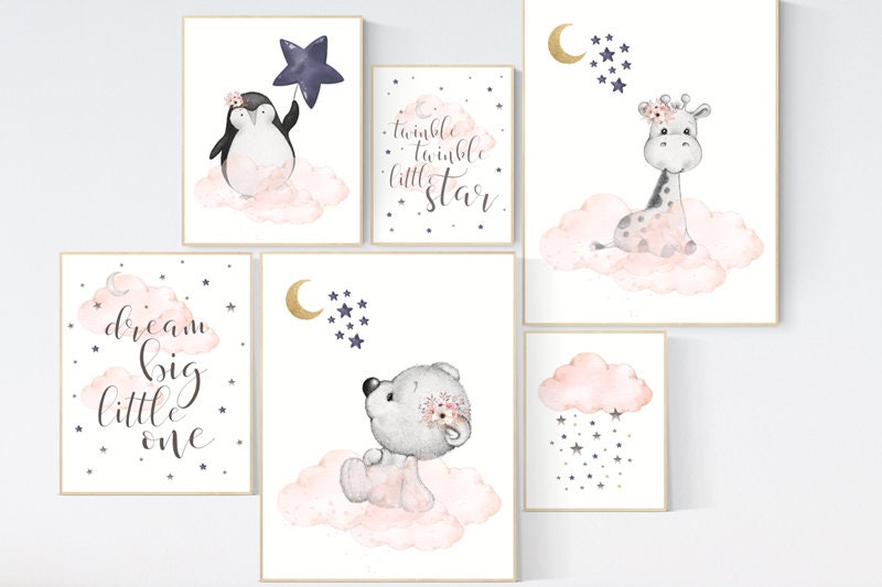 Coral and navy 2025 nursery decor