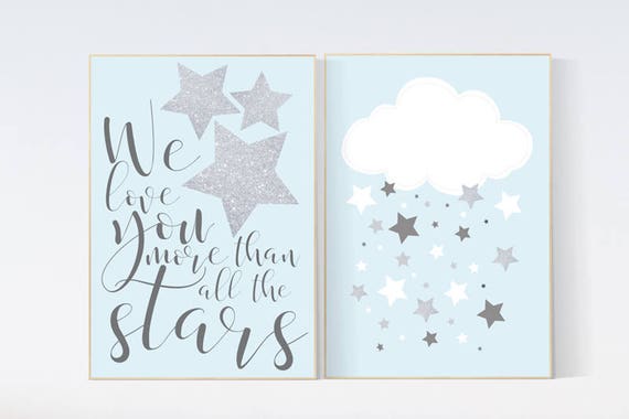 Baby Boy Nursery Wall Art We Love You More Than All The Etsy Australia Baby Boy Nursery Wall Art We Love You More Than All The Etsy Australia