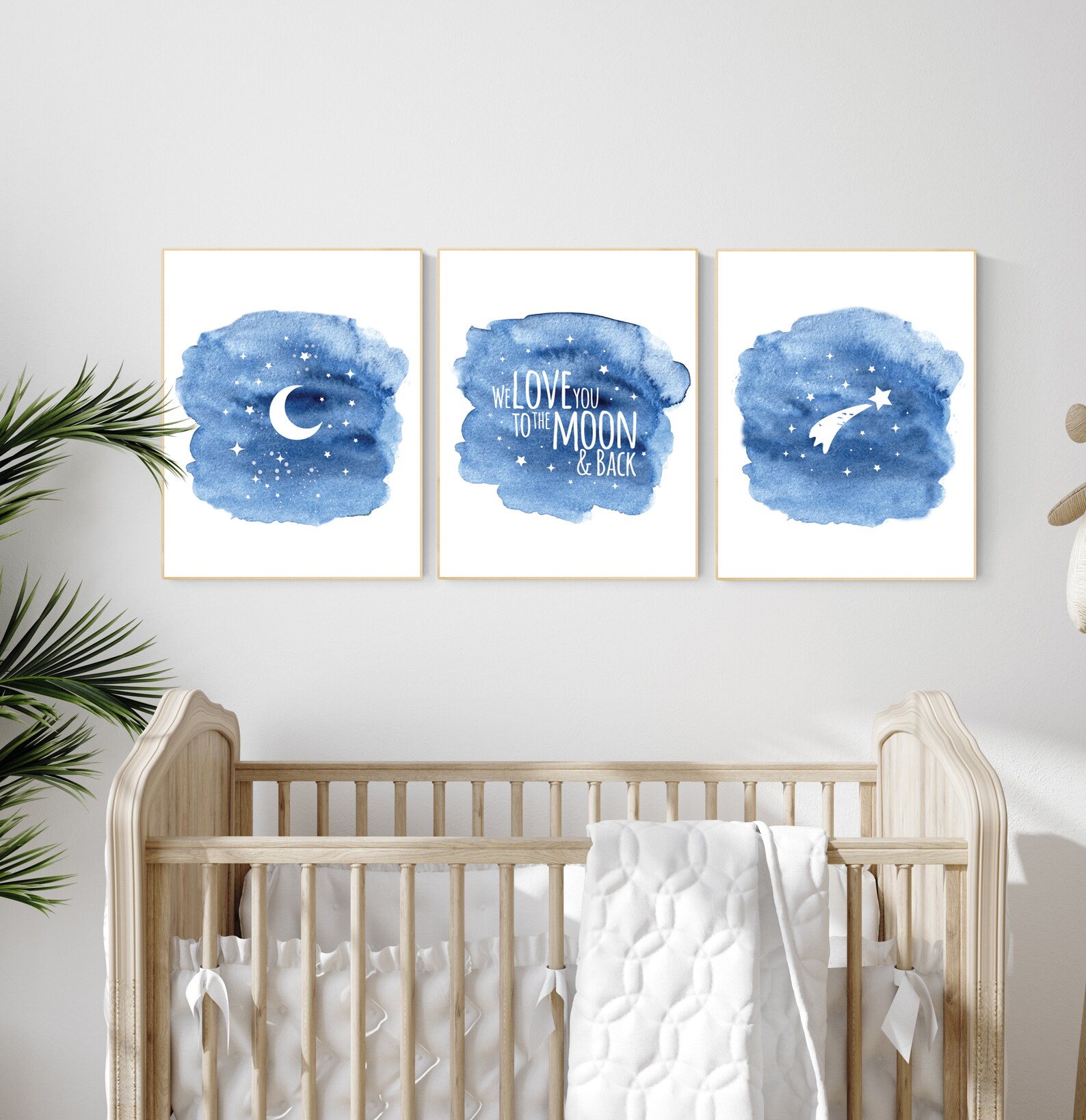 Nursery Decor Boy Navy Blue, Nursery Wall Art Boy, Navy Nursery Decor