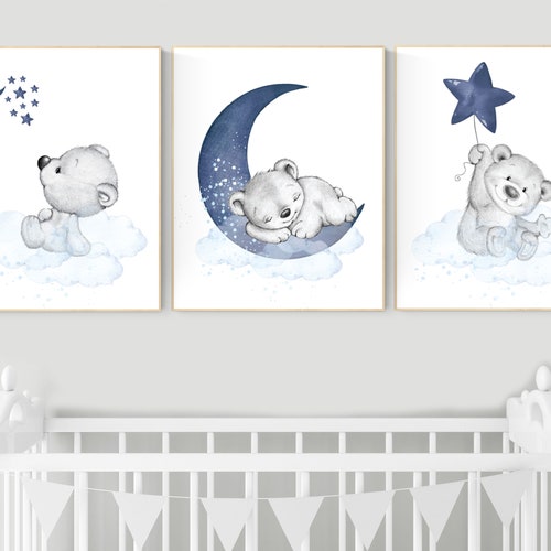 Nursery Decor Bear Nursery Decor Boy Bear Nursery Print Etsy Canada