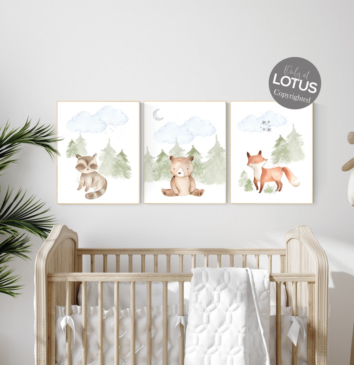 Nursery Decor Woodland Woodland Nursery Wall Art Woodland Etsy