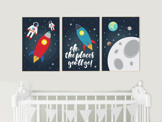 space nursery decor