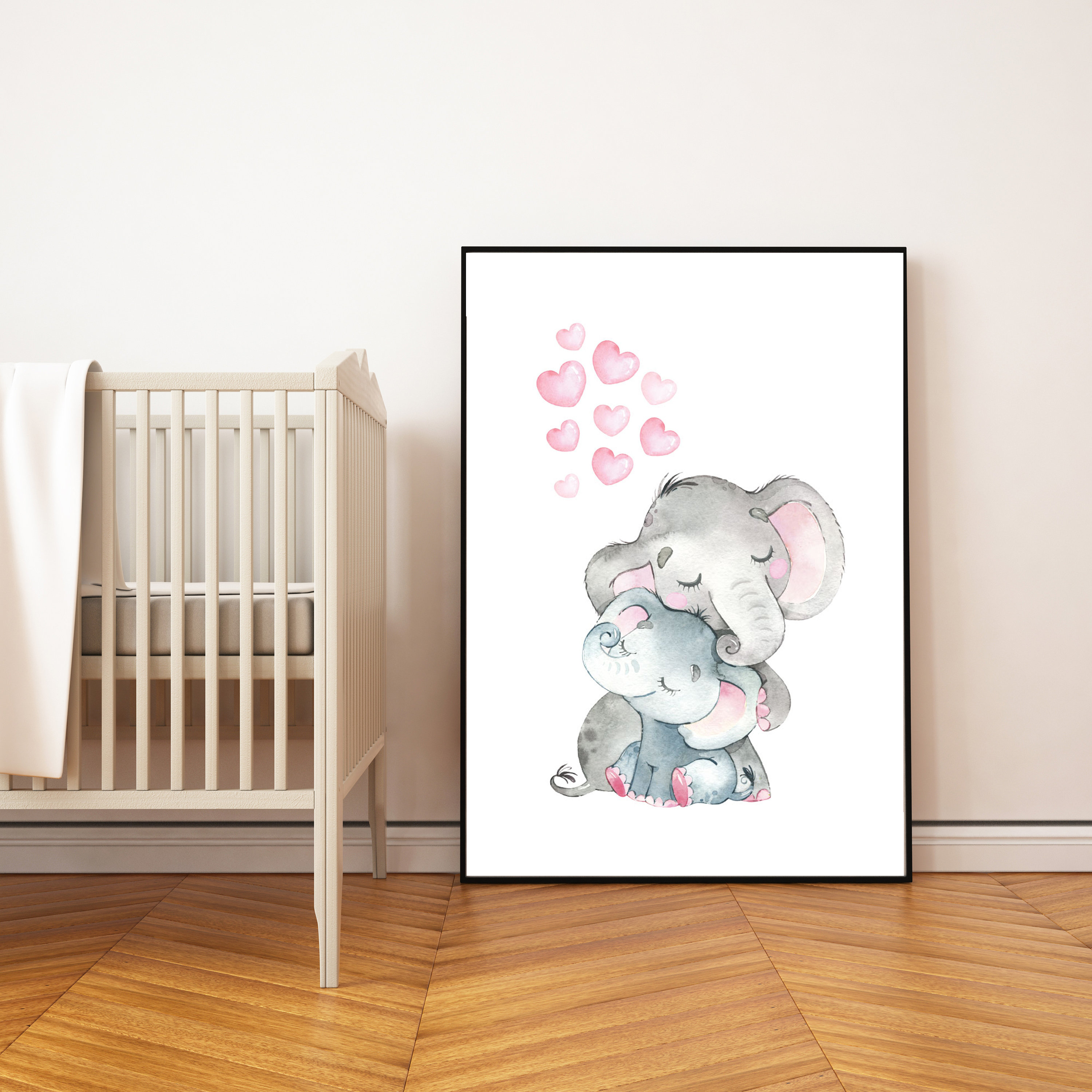 Nursery decor elephant nursery wall art elephant nursery Etsy