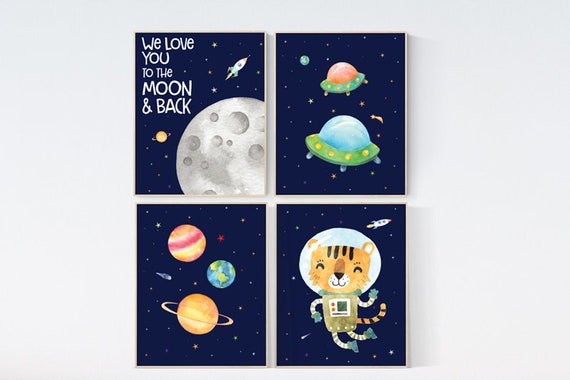 Nursery decor boys space, Space nursery decor, Space Boy Nursery Art Prints, Nursery decor boy space, space wall art nursery,