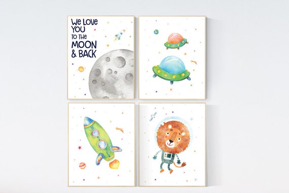 Nursery decor boys space, Space nursery decor, Space Boy Nursery Art Prints, Nursery decor boy space, space wall art nursery,