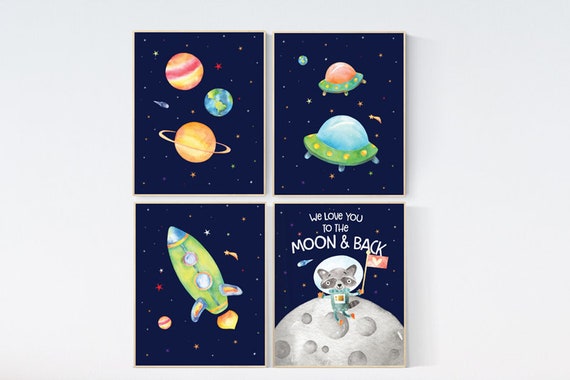 Nursery decor boys space, Space nursery decor, Space Boy Nursery Art Prints, Nursery decor boy space, space wall art nursery,