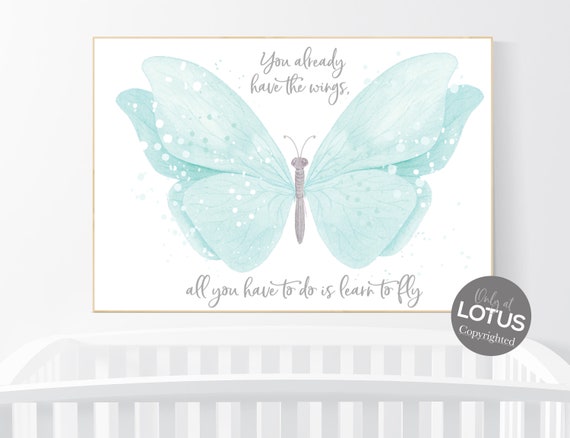 Butterfly nursery, Nursery decor girl, teal nursery, girls room decor, butterfly prints for nursery,  girl room decor, aqua nursery